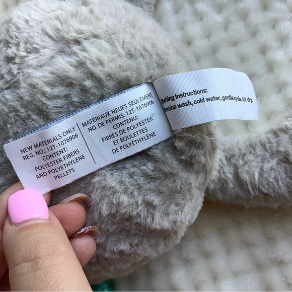 Mary Meyer Taggies Grey Sloth Stuffed Animal Plush Learning Toy - Picture 9 of 12